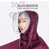 电动车雨衣雨披加大加厚长款全身遮脚防暴雨牛津提花单双人亲子