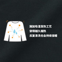 無印良品 MUJI 無印良品  男式 棉冬季 圆领 短袖T恤 打底衫 黑色 XXL