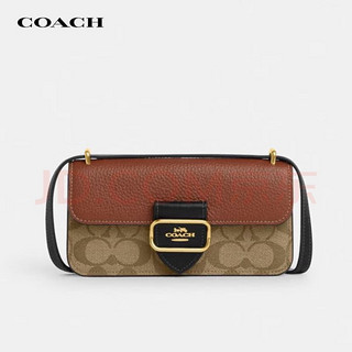 COACH 蔻驰 女士经典老花单肩斜挎包卡其拼红CO979IME7V