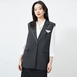 VERO MODA 女士简约优雅一粒扣马甲