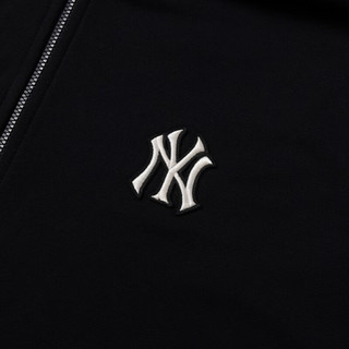 美职棒（MLB）官方男女冬季百搭情侣小刺绣复古连帽外套妇女节礼物 纽约洋基队/黑色 M 170/92A