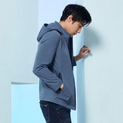 雅戈尔 男士秋冬季中长款羽绒服风衣