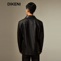 迪柯尼（DIKENI）【雷总同款】【哑光绵羊皮】秋冬男士经典1034工装皮衣发布会同款 浅咖啡 3XL （56）