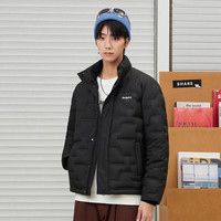 gxgjeansgxg.jeans男装2024年冬季新款宽松休闲立领羽绒服 黑色 185/XXL