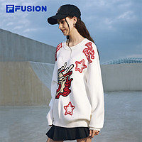 FILA FUSION 斐乐情侣款编织衫运动卫衣