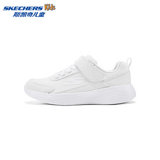 Skechers斯凯奇儿童运动鞋四季易弯折轻便鞋男女童跑步鞋405094L 【四季款】白色/WHT 39