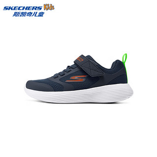 Skechers斯凯奇儿童运动鞋四季易弯折轻便鞋男女童跑步鞋405094L 【透气款】男童-海军蓝色/NVY 28.5