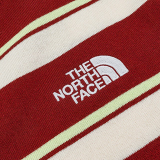 The North Face北面短袖T恤男户外舒适休闲条纹短袖87VT 红白条纹/SO4 XXL 2XL
