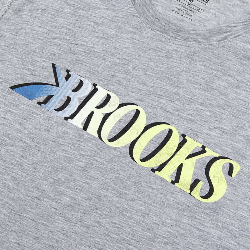 麻灰/渐层BROOKS印花