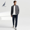 诺帝卡（NAUTICA）【商场同款】24春夏新款拼接设计经典简约全开襟针织毛衣男O4302