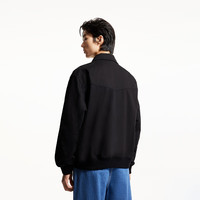 杰克·琼斯(JACK&JONES)25年男装纯棉短款外套男春夏款宽松纯色翻领拉链休闲行政夹克男士 黑色E40 常规 黑色E40 M