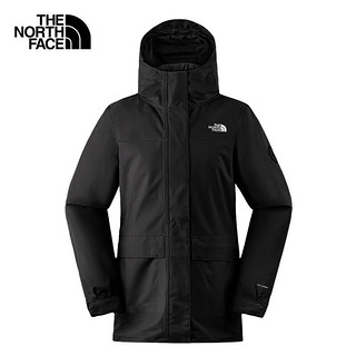 THE NORTH FACE 北面 冲锋衣女户外保暖羽绒内胆三合一冲锋外套89YP 黑色/JK3 S