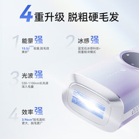 康佳（KONKA）蓝宝石双冰点脱毛仪0608脱毛器脱毛仪腋毛腿毛比基尼线女唇毛 【幻彩粉】蓝宝石双冰Pro