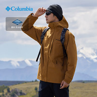 Columbia 男子户外挡水冲锋衣XE8191-242 L 棕色