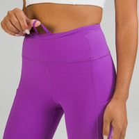 露露乐蒙lululemon 丨Fast And Free 女士高腰中长紧身裤18