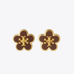 TORY BURCH Kira 花朵珐琅耳钉 147151
