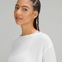 露露乐蒙lululemon 丨Back in Action 女士长袖 T 恤 LW3CXFS 白色 4XL /18