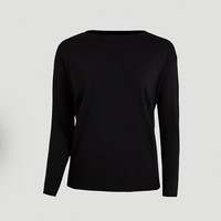 露露乐蒙lululemon 丨Back in Action 女士长袖 T 恤 LW3CXFS 黑色 3XS /0