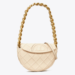TORY BURCH Fleming 迷你软皮新月包 162265
