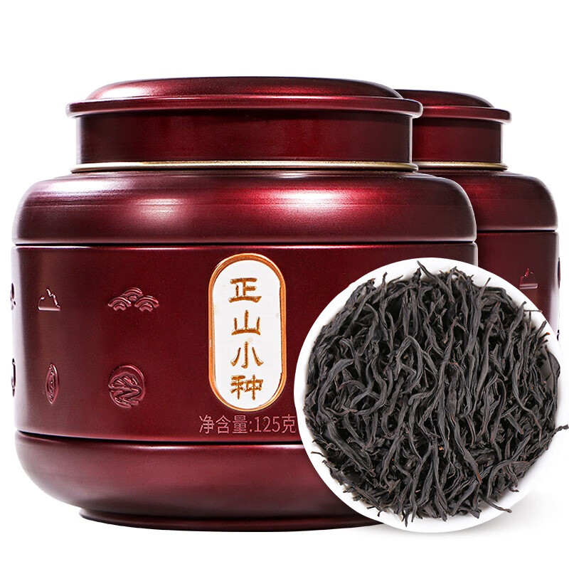 安纯正山小种武夷正宗红茶茶叶礼盒花香小种浓香新茶自己喝 桐木关正山小种【送礼袋】