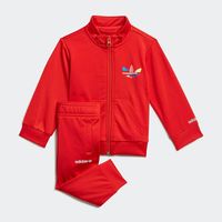 adidas阿迪达斯三叶草运动套装儿童官网户外休闲百搭LOGO两件套长袖套装H25234 H25234 92