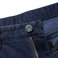 七匹狼牛仔裤男修身直筒春秋款潮流休闲裤子男装商务百搭显瘦弹力长裤子 102(深蓝)-3991款 35 35A