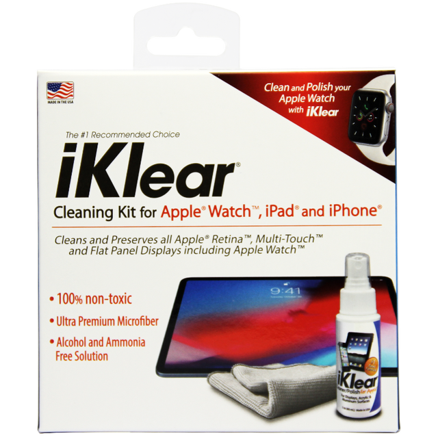 iKlear 平板清洁套装 IK-IPAD 手机屏幕清洁剂触摸屏擦拭布 清理工具 美国进口