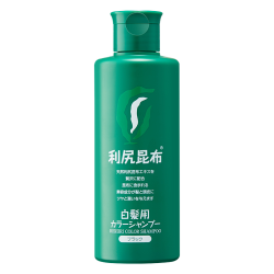 Sastty 利尻昆布 日本利尻昆布无硅油自然黑发补色染发剂洗发水200ml植物洗染一体