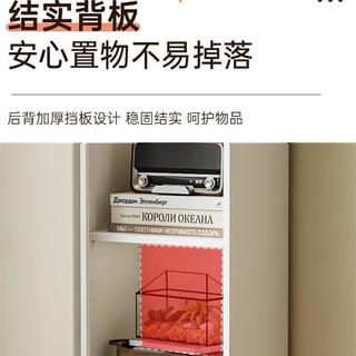 钢制转角窄书架简易落地收纳铁皮储物柜夹缝小书柜客厅铁艺置物架