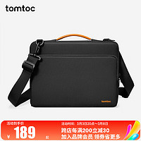 tomtoc 电脑包手提笔记本包男女14英寸商务防震苹果16寸MacBook Pro/Air 黑色 肩带款 16英寸