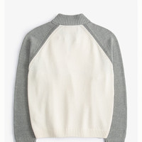 HOLLISTER25春季半高领针织毛衣男装女装装KI320-4070 灰白拼接 XS (170/84A)