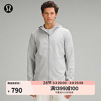 lululemon 丨Warp Light 男士运动夹克 *自收纳 透气   LM4AHDS 银滴色