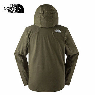 The North Face北面防晒衣男户外防风夹克8AUR 绿色/21L 3XL