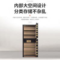 虎牌保险柜家用办公保险箱国标CSP(3C)认证防火防盗全钢柜大型财务柜50/68/88cm可隐藏珠宝保险箱 高108cm咖啡金 APP智控款(钥匙/密码/指纹/远程解锁)