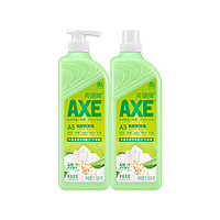 AXE 斧头 牌洗洁精花茶1.18kg*2植物茶除腥果蔬去油大桶洗碗液家用