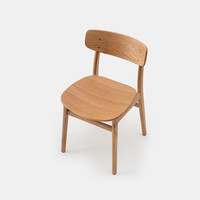 無印良品 MUJI 白橡实木椅 原木色 家用简约家居简易高级