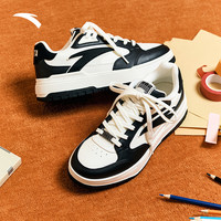 安踏982丨熊猫色经典板鞋男女同款冬季百搭鞋 【男】象牙白/漂洗绿/藕丝褐-7 42