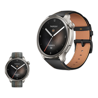 AMAZFIT 跃我 Balance  智能运动心率表 落日余晖 46mm+黑色真皮表带