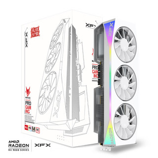 XFX 讯景 RADEON RX 9070 XT OC 凤凰涅槃 显卡 16GB 白色