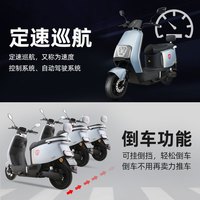 台铃电动摩托车72V长续航电动车时尚男女电瓶车大功率电摩 焰影墨绿/智能APP/7221石墨烯电