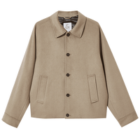 杰克·琼斯（JACK&JONES）春秋新款时尚百搭休闲舒适多色外套翻领直筒毛呢大衣男224427024