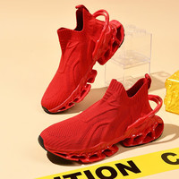 漫步者联名【名品 超轻透气】【当季 】高级刀锋鞋 MBZ联名丨中国红丨 42