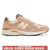 NEW BALANCESIZE尺码xNB990V3皮革绒面革圆头系带减震防滑低帮生活休闲鞋男女 米褐色 39.5 D宽