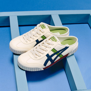 Onitsuka Tiger 鬼塚虎MACHUATION SABOT春夏复古半拖运动休闲鞋 米色/棕色 42