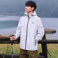 骆驼 CAMEL【防风防泼水】春季户外运动休闲外套连帽风衣登山服男女夹克