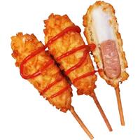 斗香猴芝士土豆拉丝热狗棒早餐香炸速食冷冻韩式热狗肠奶酪棒
