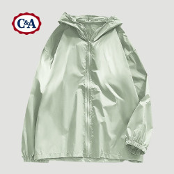 C&A 防晒衣男2025夏季大码户外登山冰丝速干UPF50+防晒服 豆绿 XL
