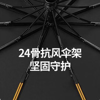 小米石【防晒挡雨】全自动折叠伞晴雨两用防紫外线太阳伞男女学生遮阳伞 60骨自动雨伞【星夜黑】