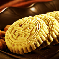 咀香园 尝鲜 老字号广东特产夹肉杏仁饼中山手信糕点独立包装手工礼 粒粒杏仁饼120g（小饼不夹肉）