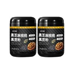 盖亚农场 黑芝麻糊1kg核桃芝麻黑豆粉现磨即食早餐粉代餐粉五黑粉